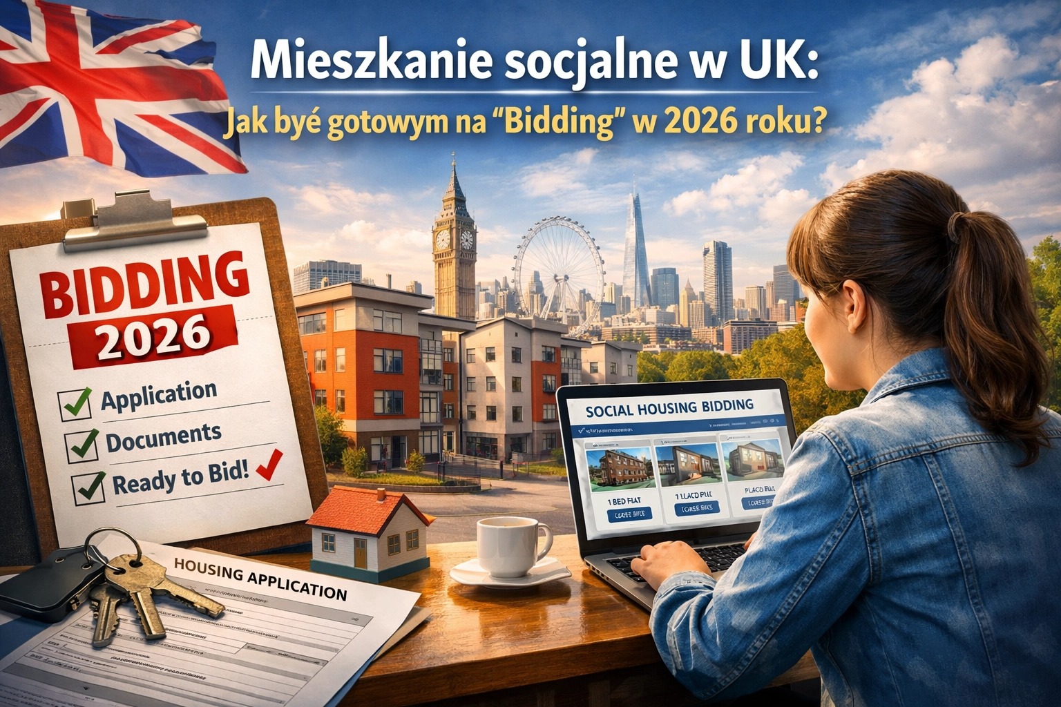 [HERO] Mieszkanie socjalne w UK: Jak być gotowym na „bidding” w 2026 roku?