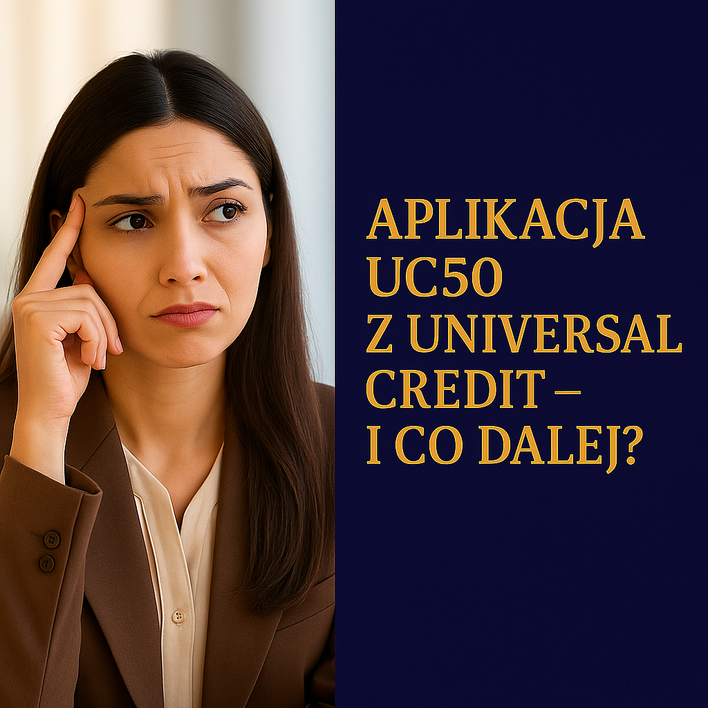 Aplikacja UC50 z Universal Credit – i co dalej?