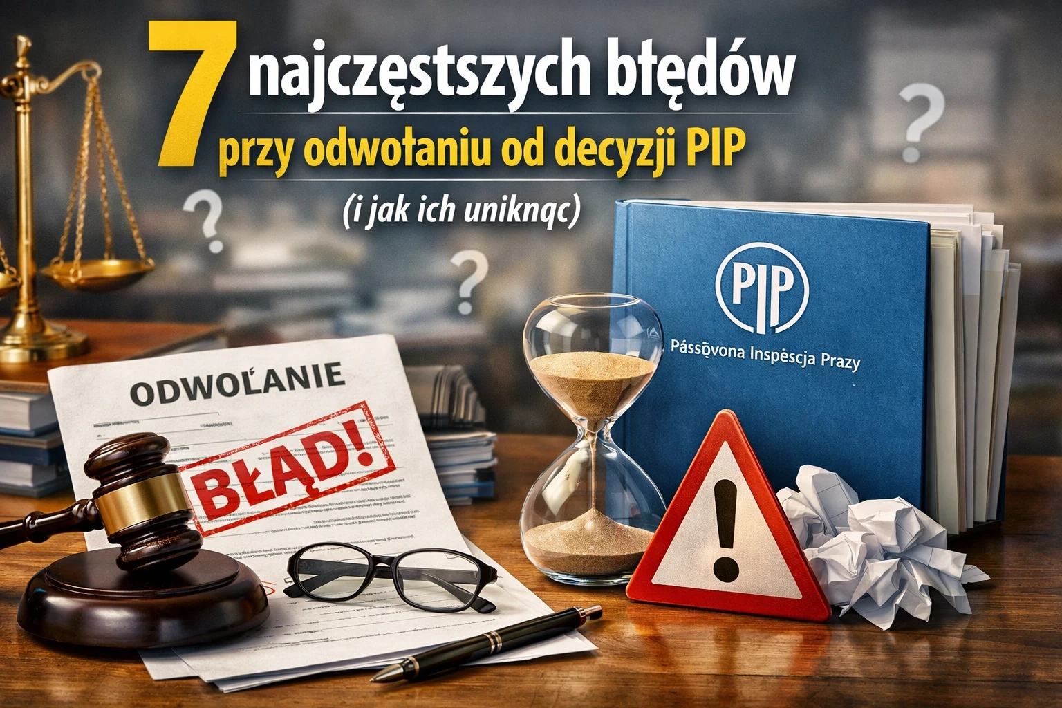 7 najczęstszych błędów przy odwołaniu od decyzji PIP (i jak ich uniknąć)